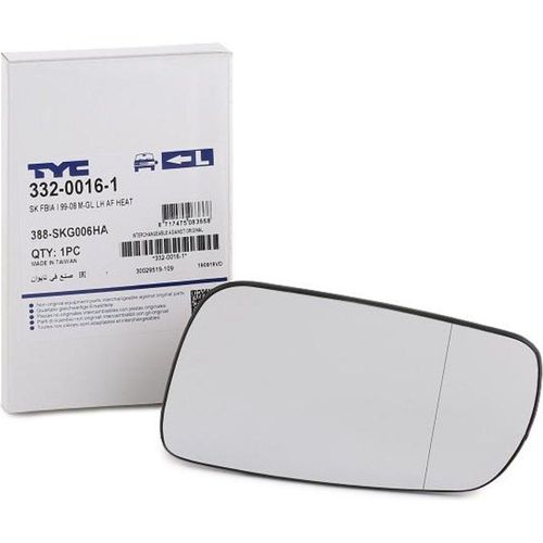 Tyc Miroir De Rétroviseur Skoda 332-0016-1 6y1857521c Glace Retroviseur,Verre De Rétroviseur,Verre De Rétroviseur, Rétroviseur Extérieur