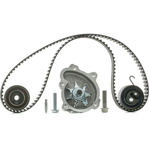Hepu Pompe À Eau + Kit De Distribution Opel,Vauxhall Pk03261 1334073,1334143,1334268 Pompe À Eau + Kit De Courroie De Distribution 6334019,6334024