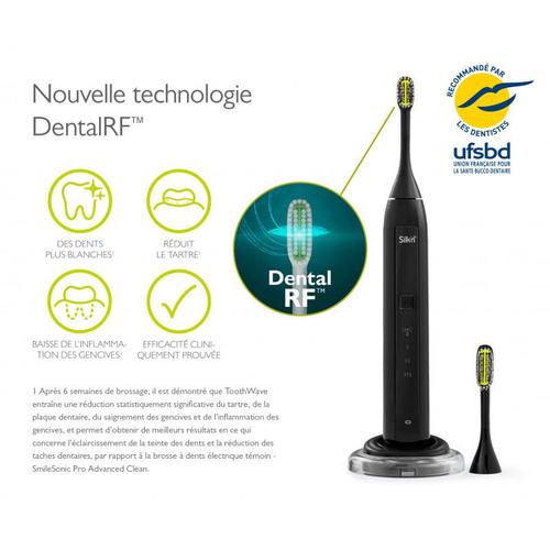 Toothwave Black Bad Nettoyage Dental Rf - Recommandée Par L'ufsbd Silk'n Tw1pez001 