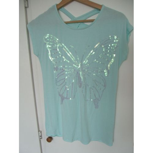 T-Shirt Here + There De C&a Bleu 14 Ans