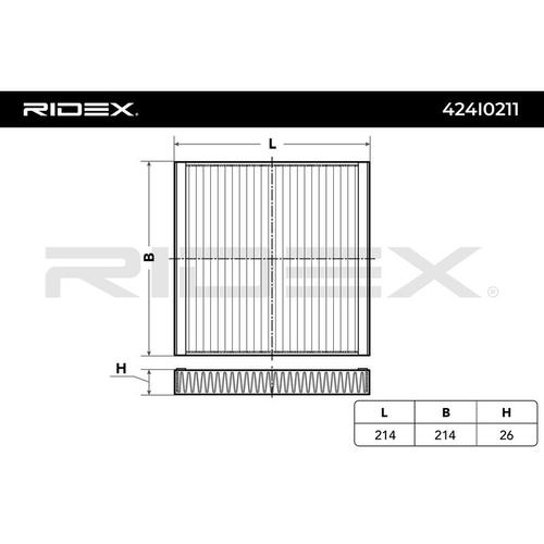 Ridex Filtre D'habitacle Renault,Smart 424i0211 4518300018,4538350300,A4518300018 A4538350300,272774711r,4518300018,4538350300,A4518300018,A4538350300