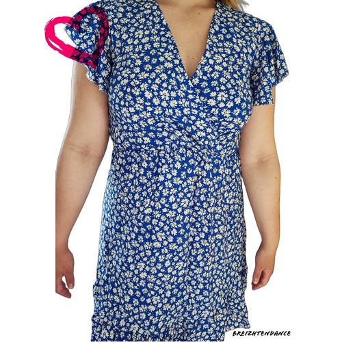 Robe Mi-Longue Bleu Taille Unique