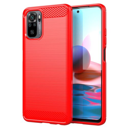 Coque Xiaomi Redmi Note 10,Etui Pour Xiaomi Redmi Note 10,Etui En Silicone Pour Xiaomi Redmi Note 10,Convient A La Coque Xiaomi Redmi Note 10,Rouge