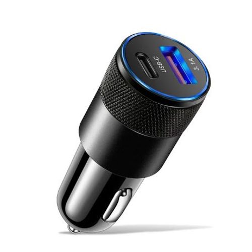 Pd Chargeur De Voiture Usb Type C Chargeur De Téléphone De Voiture Rapide Adaptateur Pour Iphone 15 14 Ipad Xiaomi Huawei Samsung Chargeur Rapide