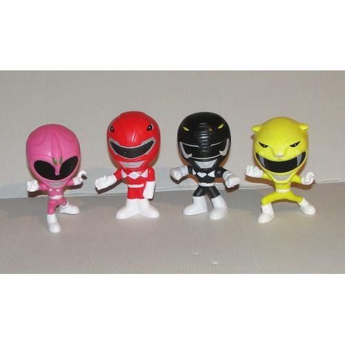 Figurine Power Rangers Burger King - Lot De 4 Personnages Mighty Morphin