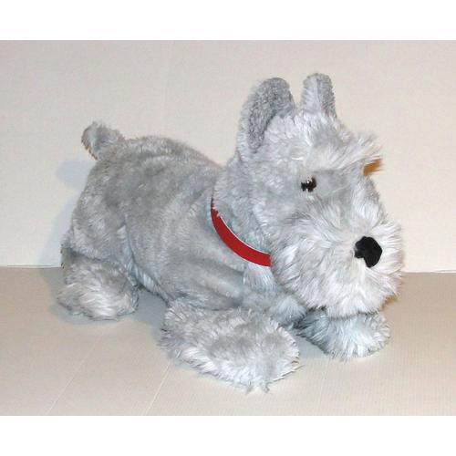 Peluche Chien Cesar Gris Trudi - Doudou Chien Coucher 44 Cm