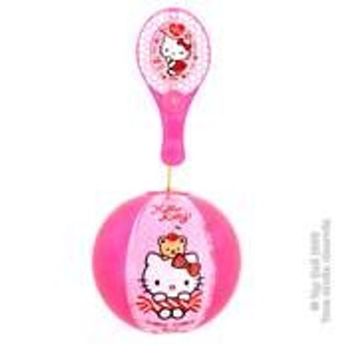 Tap-Ball / Hello Kitty / Raquette + Ballon De 22 Cm De Diametre