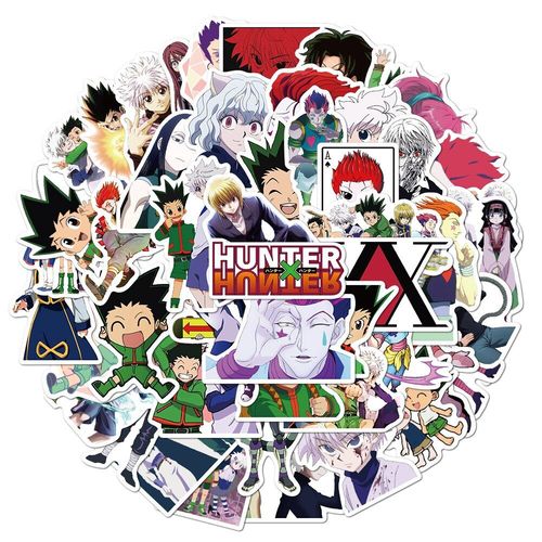 Lot De 50/100 Autocollants Hunter X Hunter, Décalcomanie Issue Du Dessin Animé, Pour Décoration De Skateboard, Ordinateur Portable, Valises, Jouet Pour Enfant, Résiste À L'eau,