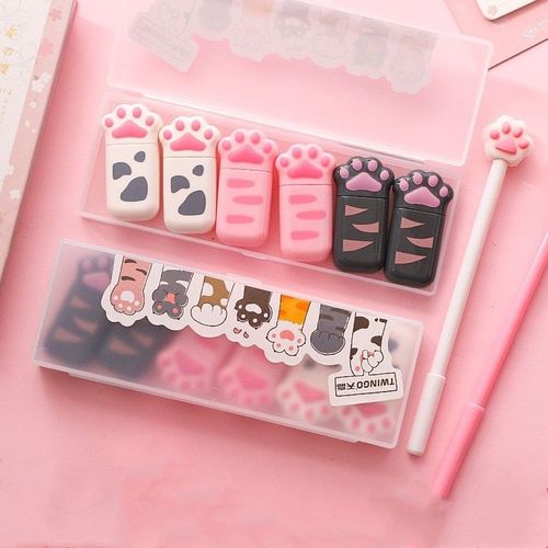 Bande Correctrice Blanche Portable À Griffe De Chat 6 Pièces/Ensemble 6m, Papeterie Scolaire Et De Bureau Pour Cadeau Promotionnel