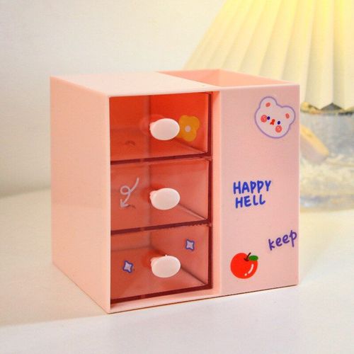 Porte-Crayon En Plastique, Animaux Mignons De Dessin Animé, Rangement De Bureau, Fournitures De Bureau, Accessoires De Bureau, Organisateur Durable De Papeterie