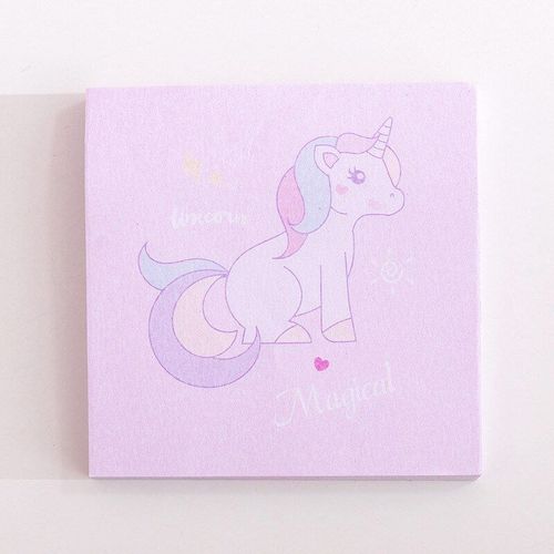Bloc-Notes Licorne Arc-En-Ciel, Bloc-Notes Carré, Papeterie Pour Bloc-Notes, Fournitures Scolaires