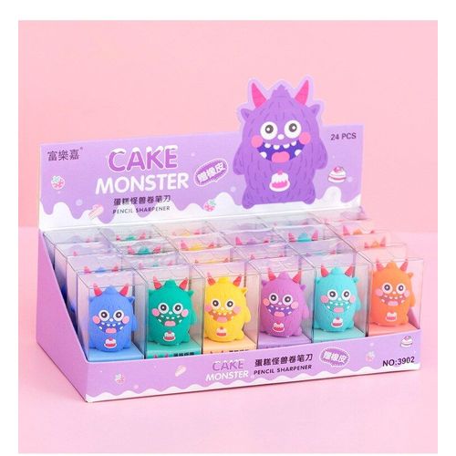 Taille-Crayon Monstre De Gâteau Kawaii, Fournitures Scolaires Et De Bureau Pour Étudiants