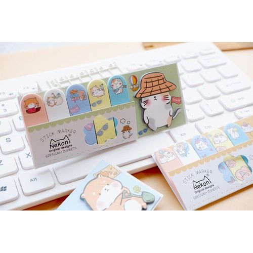 Bloc-Notes Chat Pingouin Licorne Dinosaure, Étiquette Autocollante, Fourniture Scolaire, Signet