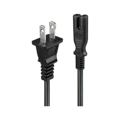 Lindy - Câble d'alimentation - power IEC 60320 C7 pour NEMA 1-15 (M) - CA 110 V - 2 m - noir