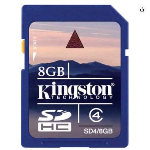 Kingston Digital carte SD SDHC 8Go SDHC Class 4