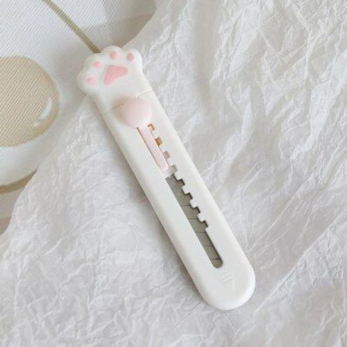 Mini Couteau Utilitaire Portable À Griffes De Chat Mignon, Coupe-Papier, Lame De Rasoir, Papeterie De Bureau, Matériel Escolar Papelaria