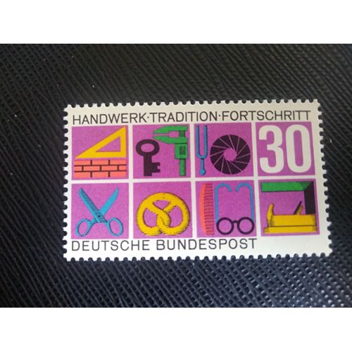 Timbre Allemagne / Rfa Yt 418 Symboles De Divers Métiers 1968 ( 150806 )