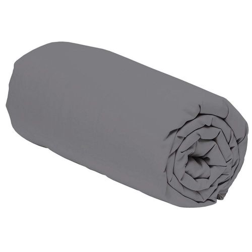 Drap Housse 160x200 +30 Cm Percale De Coton Gris