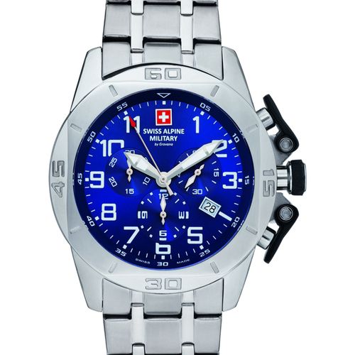 Mens Watch Swiss Alpine Military 7063.9135, Quartz, 45mm, 10atm