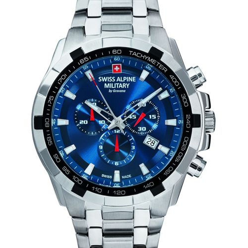 Mens Watch Swiss Alpine Military 7043.9135, Quartz, 46mm, 10atm