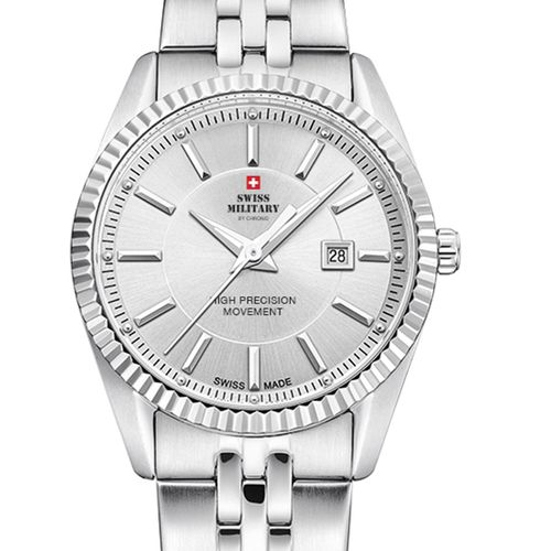 Ladies Watch Swiss Military By Chrono Sm34066.02, Quartz, 33mm, 5atm
