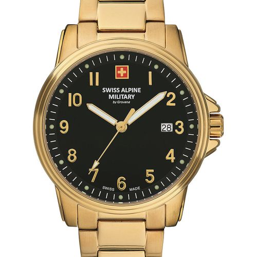 Mens Watch Swiss Alpine Military 7011.1117, Quartz, 40mm, 10atm