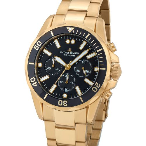 Mens Watch Jacques Lemans 1-2091j, Quartz, 44mm, 20atm