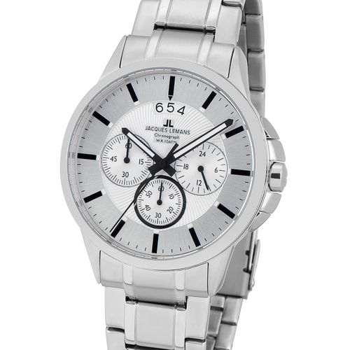 Mens Watch Jacques Lemans 1-1542p, Quartz, 42mm, 10atm