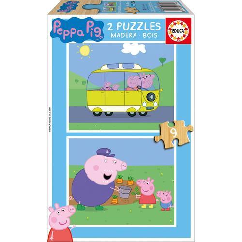 Educa 2x9 Bois Peppa Pig