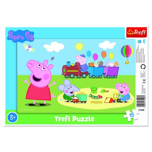 Puzzle Cadre - Peppa Pig - 15 Pièces