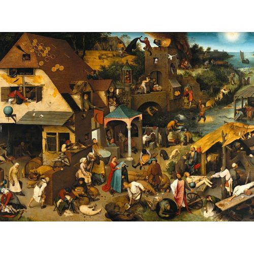 Brueghel Pieter : Proverbes Flamands, 1559 - Puzzle 2000 Pièces