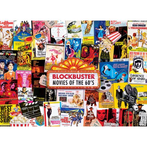 Blockbuster Movies - 60's - Puzzle 1000 Pi?Ces
