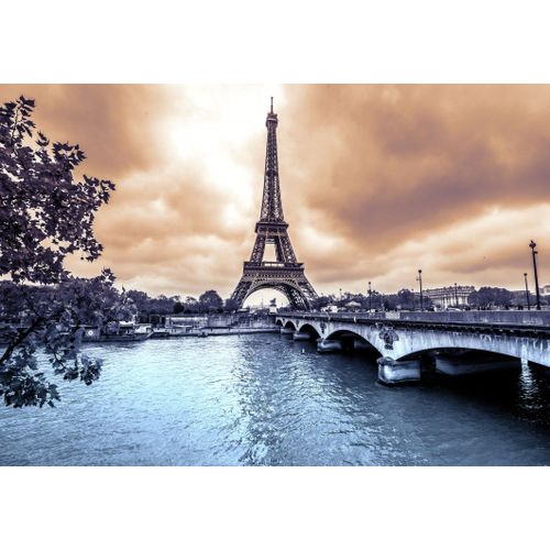 La Tour Eiffel Par Temps De Pluie En Hiver - Puzzle 12 Pièces