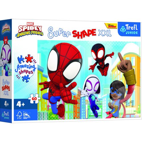 Puzzle Pièces Xxl - Spiday And Ses Super Amis - Puzzle 60 Pièces