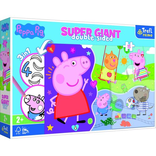 Puzzle Pièces Xxl - Peppa Pig - Puzzle 15 Pièces