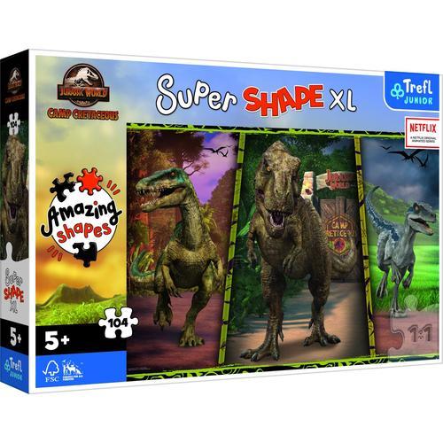 Puzzle Pièces Xxl - Dinosaures Colorés - Puzzle 104 Pièces