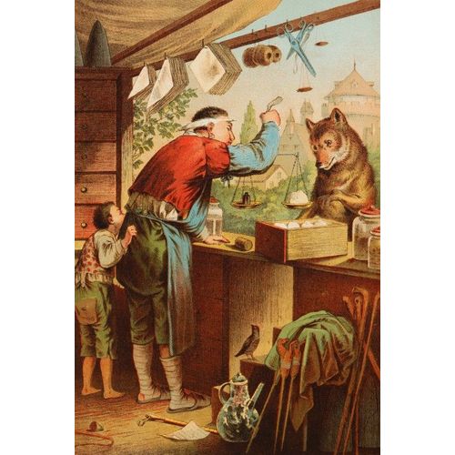 Carl Offterdinger : Le Loup Et Les Sept Chevreaux - Puzzle 12 Pièces