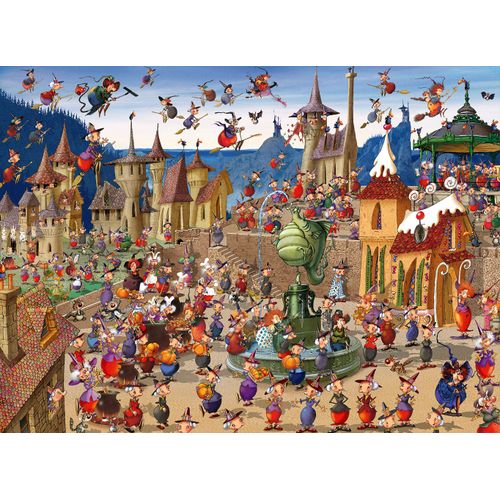 François Ruyer - Le Rendez-Vous Des Sorcières - Puzzle 4000 Pièces