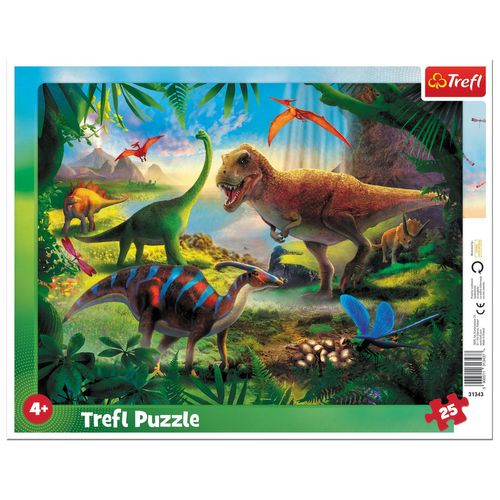 Puzzle Cadre - Dinosaures - 25 Pièces