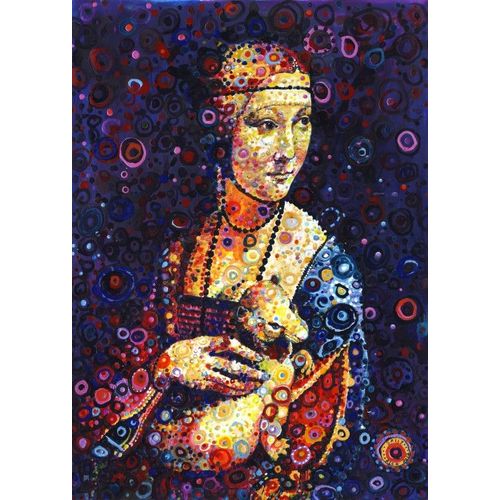 Leonardo Da Vinci: Lady With An Ermine, By Sally Rich - Puzzle 500 Pièces