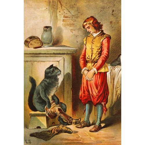 Le Chat Botté, Illustration Par Carl Offterdinger - Puzzle 12 Pièces