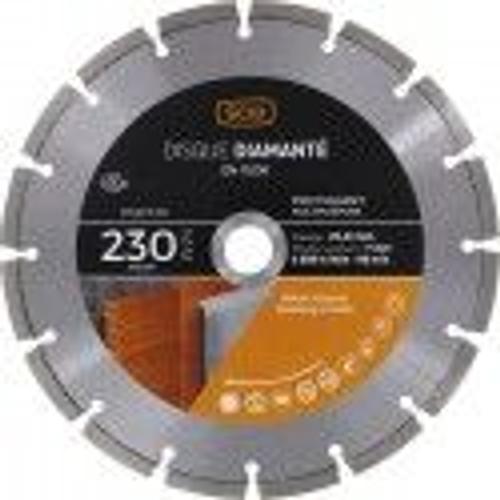 Disque diamanté polyvalent pro ° 230 mm segment 7mm tous matériaux SCID