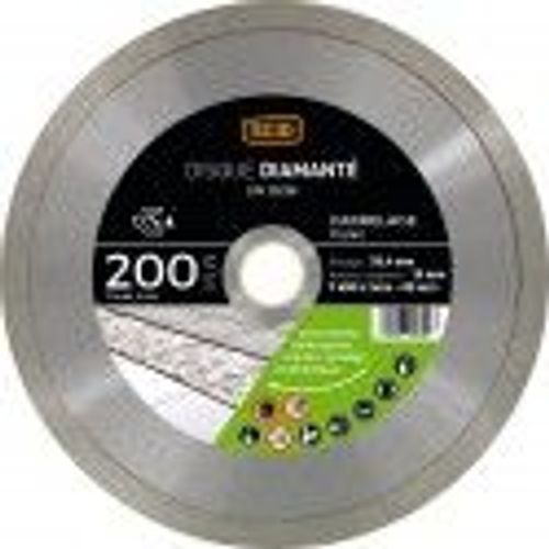Disque diamanté carreleur pro ° 200 mm carrelage céramique marbre grès cérame SCID