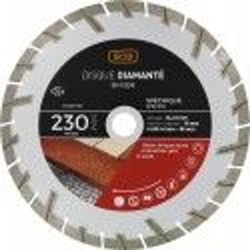 Disque diamanté ° 230 mm spécial matériaux durs et abrasifs SCID
