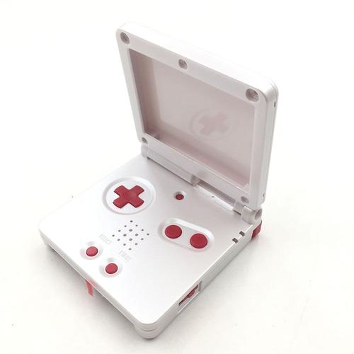 Blanc Rouge - Coque De Protection Pour Nintendo Gba Game Boy Sp Advance, Étui De Bricolage Pour Console
