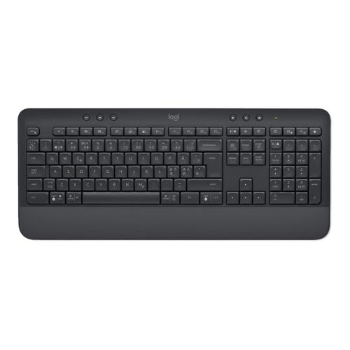 Logitech Signature K650 - Clavier - sans fil - Bluetooth LE - QWERTY - Nordique (Danois/Finnois/Norvégien/Suédois) - graphite