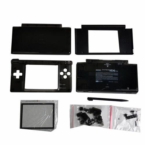 Noir Transparent - Ensemble Complet De Coques Pour Nintendo Ds Lite,Housse De Remplacement Pour Console De Jeu Ndsl