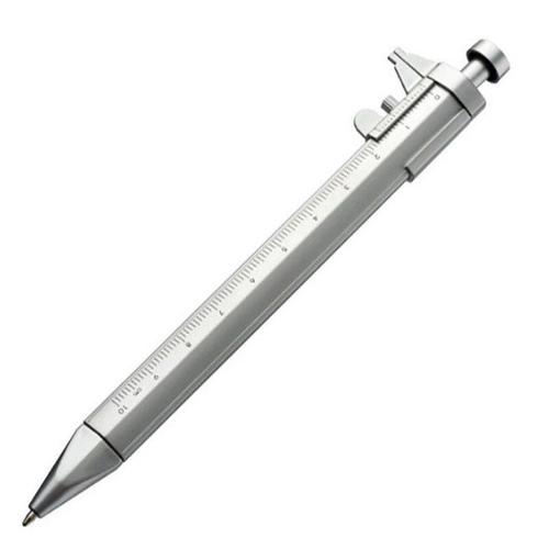 Stylo À Bille En Plastique Multifonction 1mm, Stylo À Encre Gel Vernier, À Étrier, À Bille, Papeterie Règle À Bille, Fournitures Pour Étudiants, Cadeau