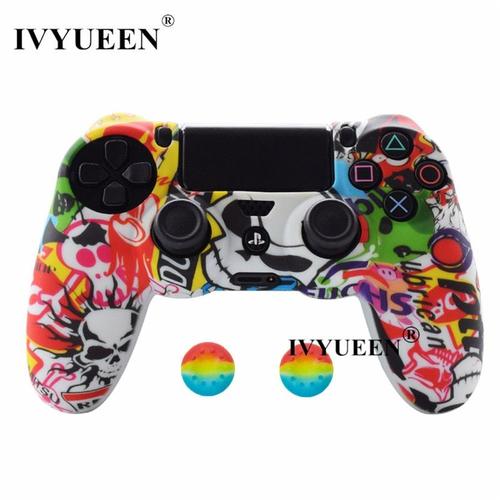 Bombe Autocollante - Étui De Protection En Silicone Pour Manette Sony Dualshock 4, 25 Couleurs, Capuchon De Poignée Pour Joystick, Ps4 Pro Slim