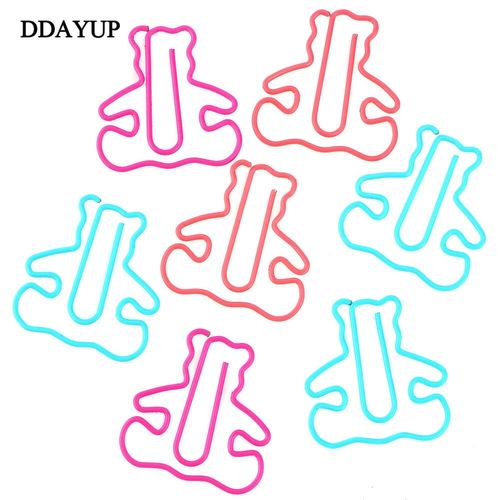 Lot De Trombones En Forme D'ours, Lot De 10 Pièces, Clips Pour Notes, Carnet De Notes, Signets, Fournitures De Bureau, Papeterie Cadeau